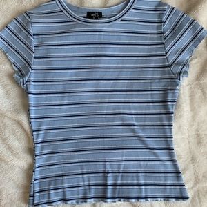 blue striped ribbed top from rue 21!